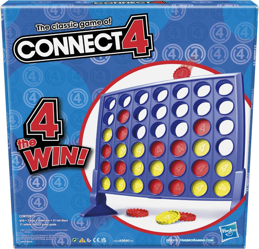 Hasbro Gaming Connect 4 Classic Grid,4 in a Row Game