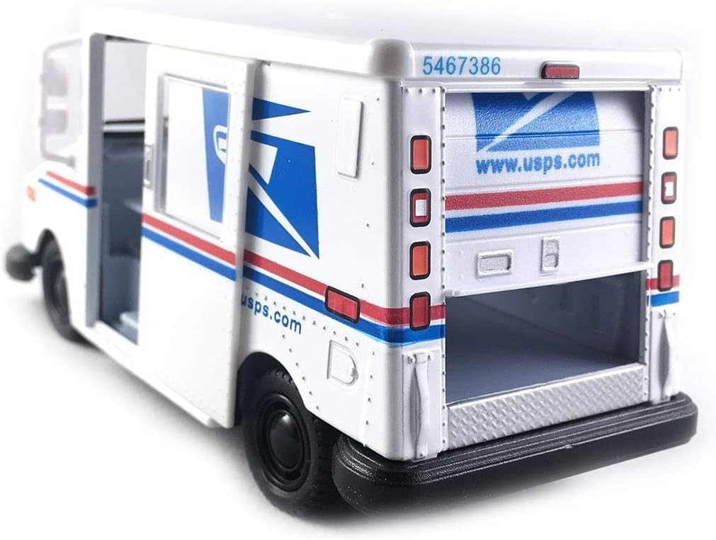 UPS Mercedes-Benz Sprinter + United States Postal Mail Truck Grumman LLV 5 Inch Die Cast Metal Model Toys SetOf2